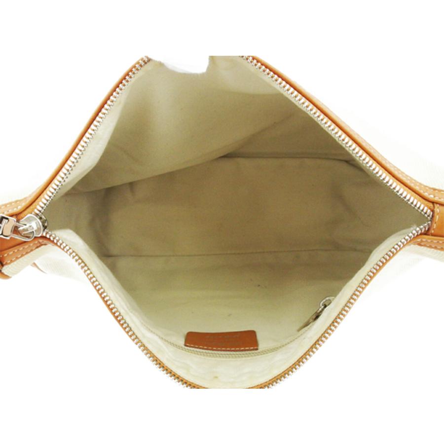 サルヴァトーレフェラガモ Salvatore Ferragamo ショルダーバッグ ヴァラ ベージュ ライトブラウン シルバー レディース 中古_4