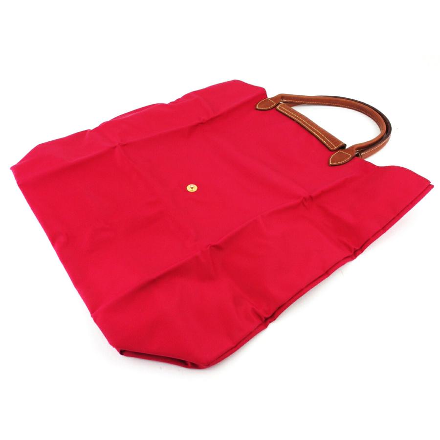 ロンシャン Longchamp トートバッグ ルプリアージュ ピンク ブラウン ゴールド レディース 中古_2