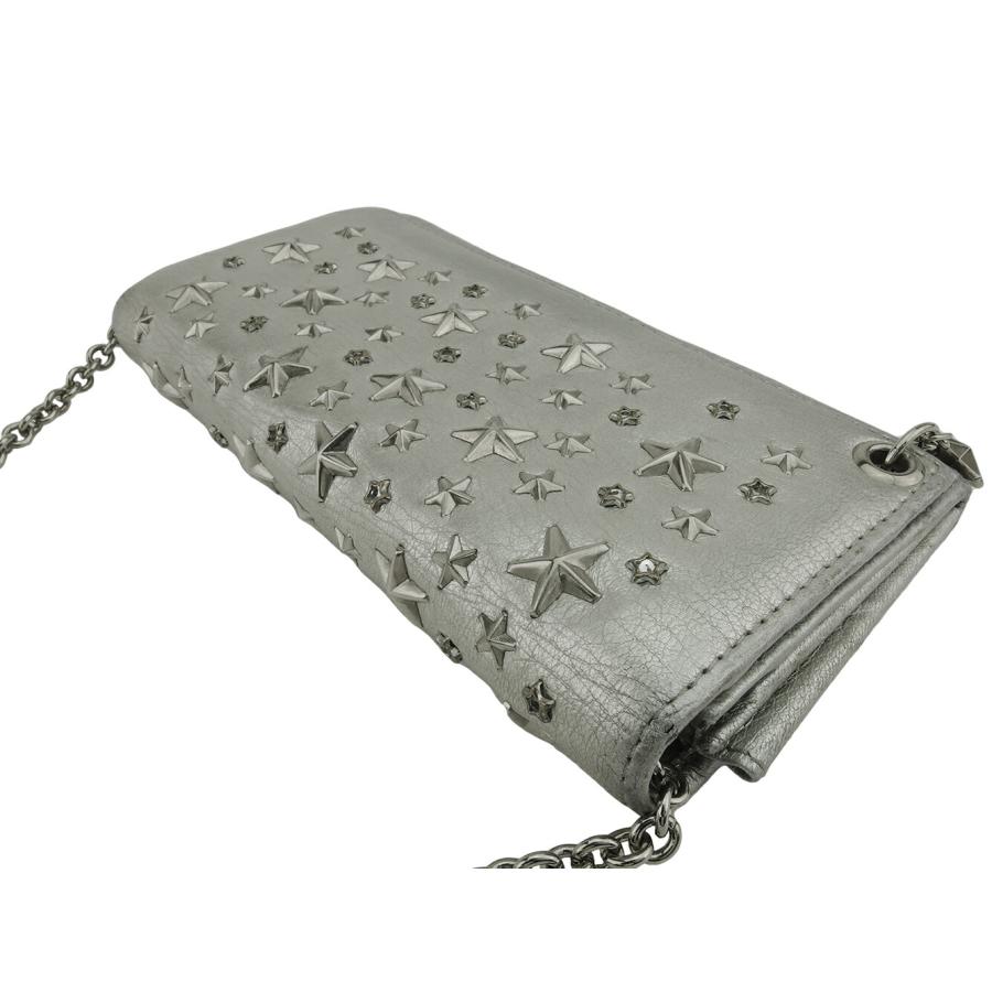 MarokoJIMMY CHOO チェーンウォレット 長財布 スタースタ ジミーチュウ JIMMY CHOO 長財布 スタースタッズ チェーンウォレット