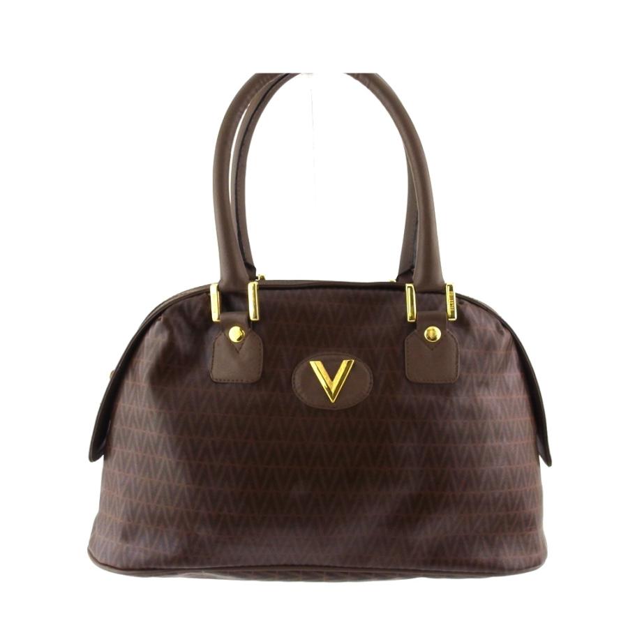 【BIGお買い物ラリー★30%OFFセール中】マリオ・ヴァレンティノ MARIO VALENTINO ハンドバッグVマーク ブラウン ゴールド レディース 中古 年末ラストセール☆30%OFFクーポン】マリオ・ヴァレンティノ MARIO