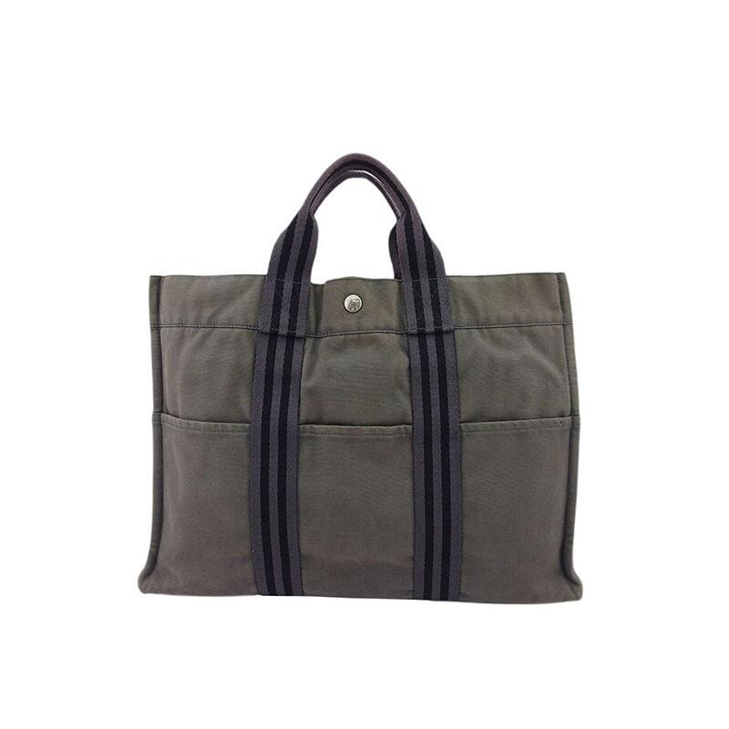 HERMES エルメス ニューフールトゥMM トートバッグ ハンドバッグ グレー フールトゥ エルメス HERMES ニューフールトゥMM トートバッグ