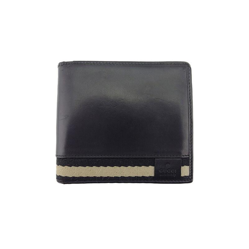 グッチ 二つ折り 財布 ミニ財布 メンズ シェリーライン GUCCI 中古  