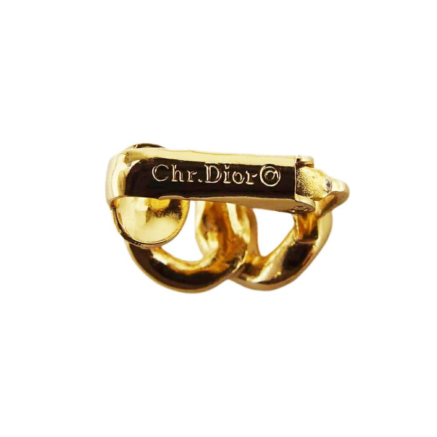 ディオール イヤリング アクセサリー レディース ラインストーン オールドディオール チェーンデザイン Dior 中古_3