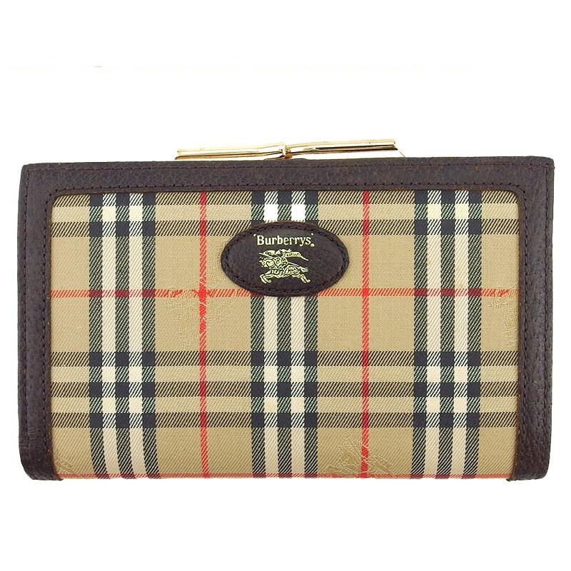 専用 Burberry バーバリー チェック柄 二つ折り財布 がま口 BURBERRY（バーバリー） 【年末ラストセール☆30%OFFクーポン