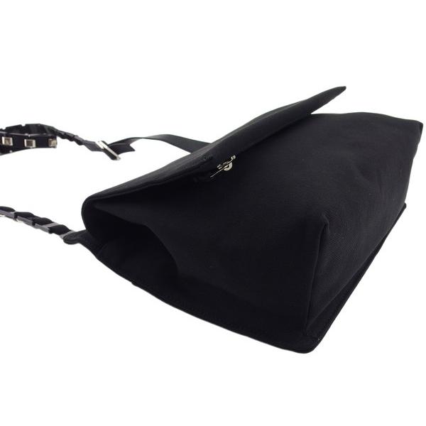 サルヴァトーレフェラガモ Salvatore Ferragamo ショルダーバッグ ブラック×シルバー レディース 中古_2
