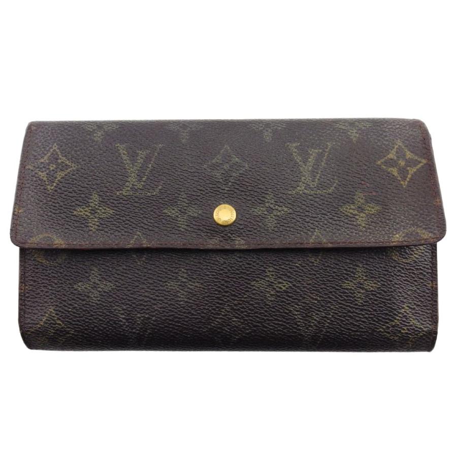 Louis Vuitton 長財布 ブラウン/ベージュ