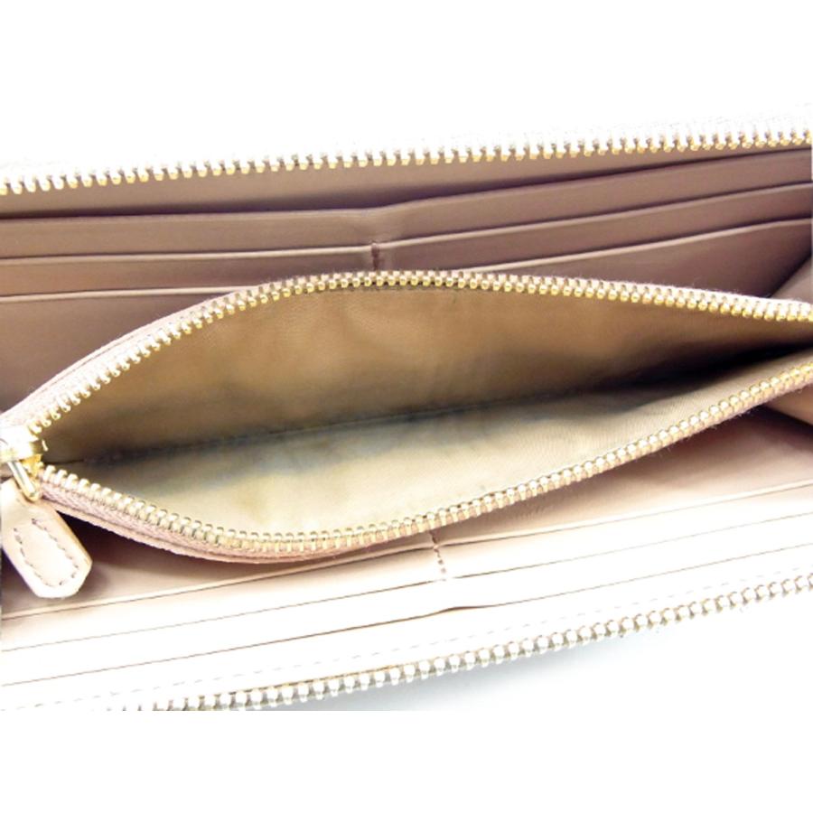 PRADA リボン付き長財布 ベージュ プラダ 長財布 L字ファスナー レディース リボンモチーフ