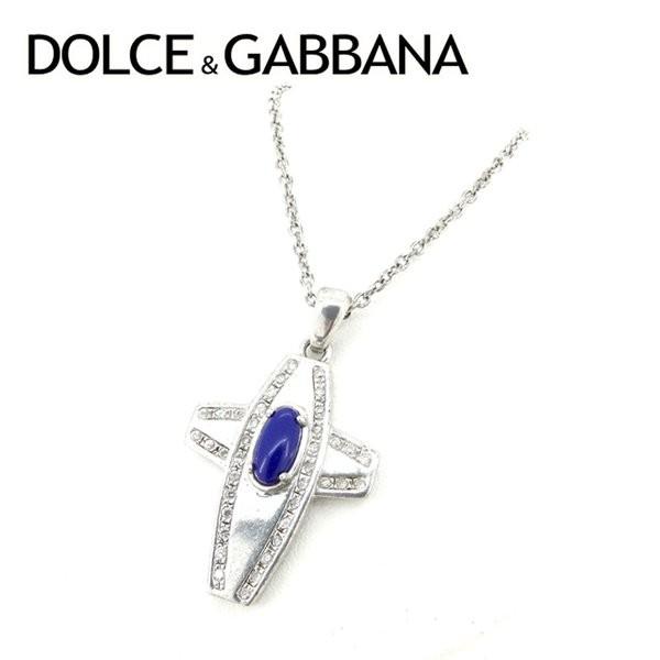 ラスト1点 ドルチェ&ガッバーナ ネックレス ペンダント アクセサリー ドルガバ ストーン付き クロス 十字架 DOLCE&GABBANA 中古｜branddepot