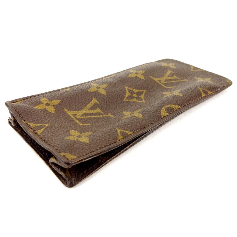 ルイ・ヴィトン LOUIS VUITTON メガネケース モノグラム ブラウン レディース 中古