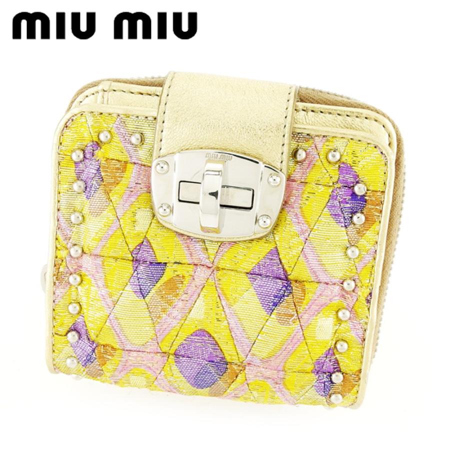 21新作モデル ミュウミュウ 二つ折り 財布 ラウンドファスナー Miumiu 中古 即日発送 Www Skylanceronline Com
