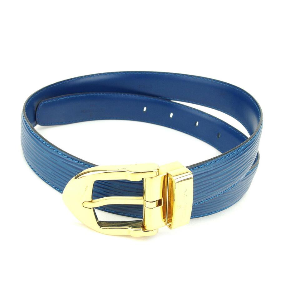 【美品】LOUIS VUITTON ベルト エピ 美品】ルイヴィトン エピ ベルト メンズ シリアル有 黒 ゴールド金具