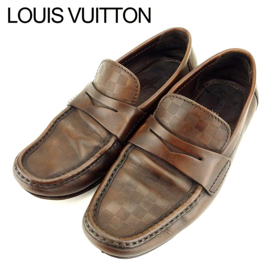 爆熱 ルイ ヴィトン ローファー シューズ 靴 6 ダミエ Louis Vuitton 中古 T9399 Brand Depot 通販 Yahoo ショッピング 期間限定 半額以下 Gestion Etechnologies Shop