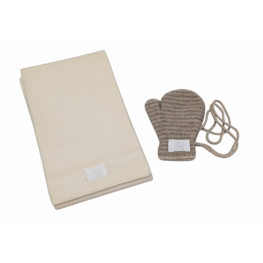 【新品未使用】開封のみ着用なしHERMESマフラー HERMES（エルメス） 新品同様 マフラー＆ミトン セット カシミヤ100