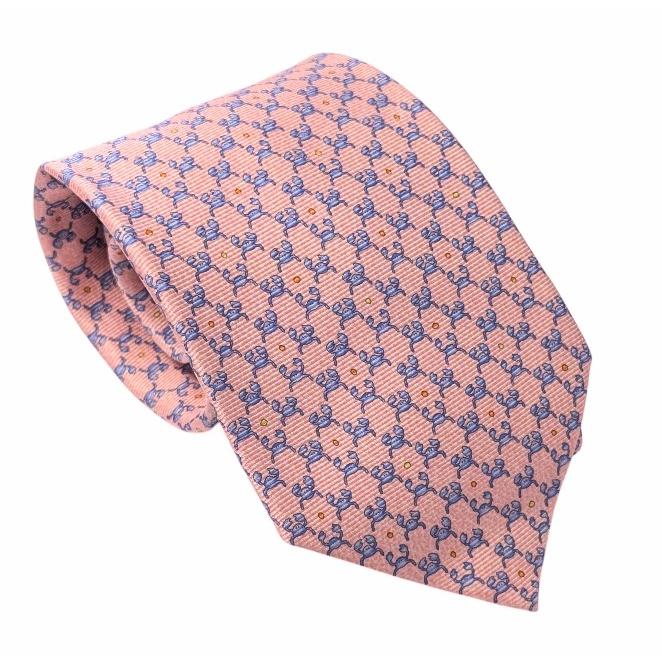 BVLGARI（ブルガリ） 新品同様 ネクタイ カニ 蟹 セブンフォールド