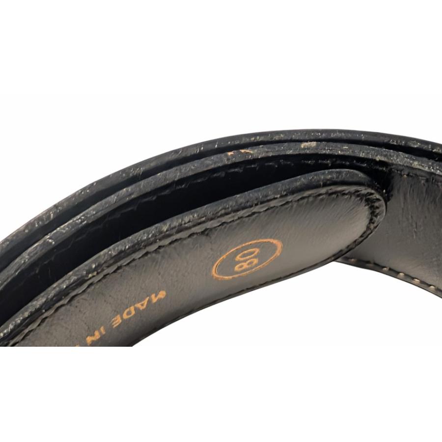 GUCCI（グッチ） ベルト ヴィンテージ GGバックル ゴールド ブラック