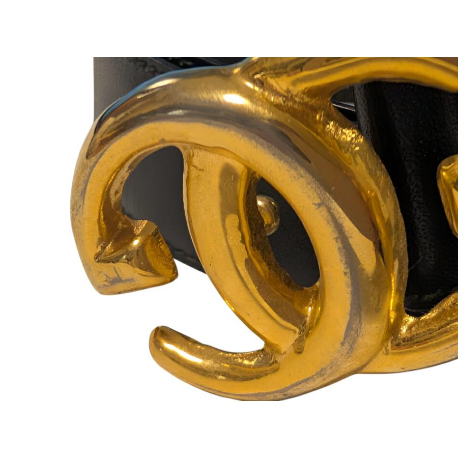 GUCCI（グッチ） ベルト ヴィンテージ GGバックル ゴールド ブラック