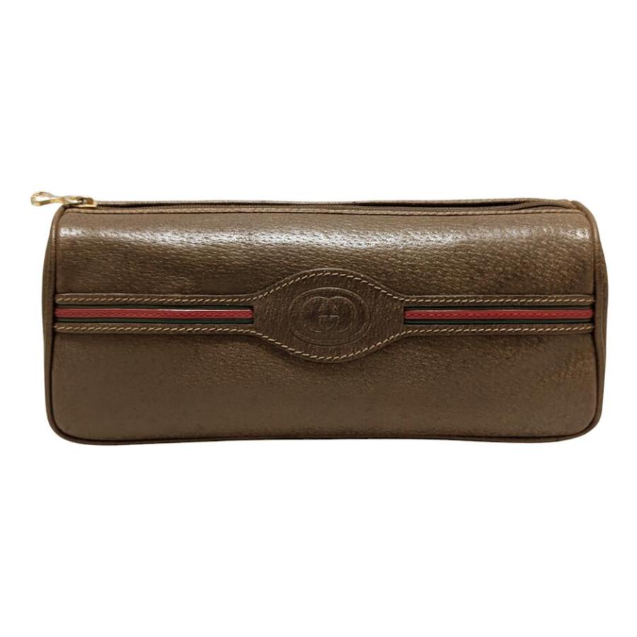 GUCCI（グッチ） オールドグッチ ポーチ レザー シェリーライン 化粧