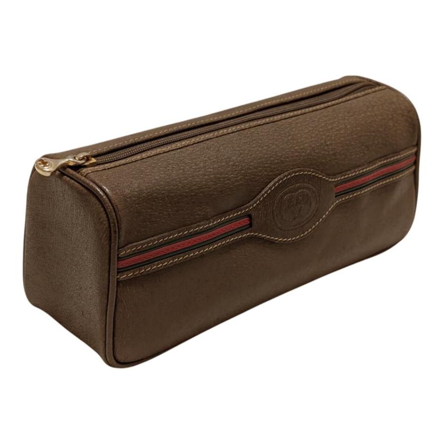 GUCCI（グッチ） オールドグッチ ポーチ レザー シェリーライン 化粧
