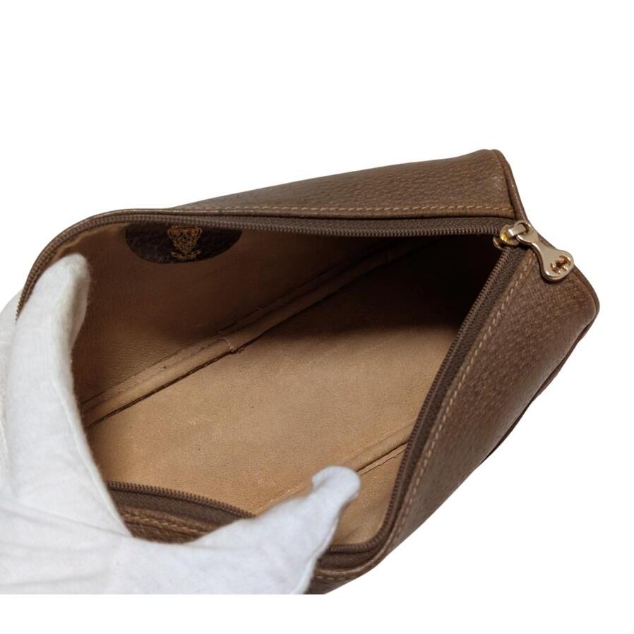 GUCCI（グッチ） オールドグッチ ポーチ レザー シェリーライン 化粧