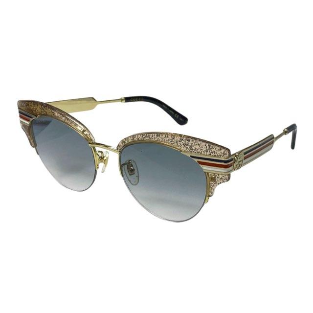 GUCCI（グッチ） 新品同様 サングラス GG0283S ウェビング グリッター