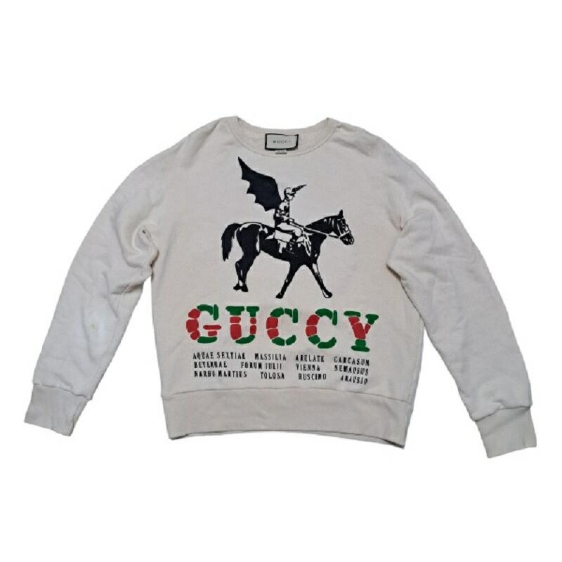 GUCCI グッチ トレーナー ペガサス ロゴ XS トップス 475532 GUCCI グッチ トレーナー ペガサス ロゴ XS トップス 475532