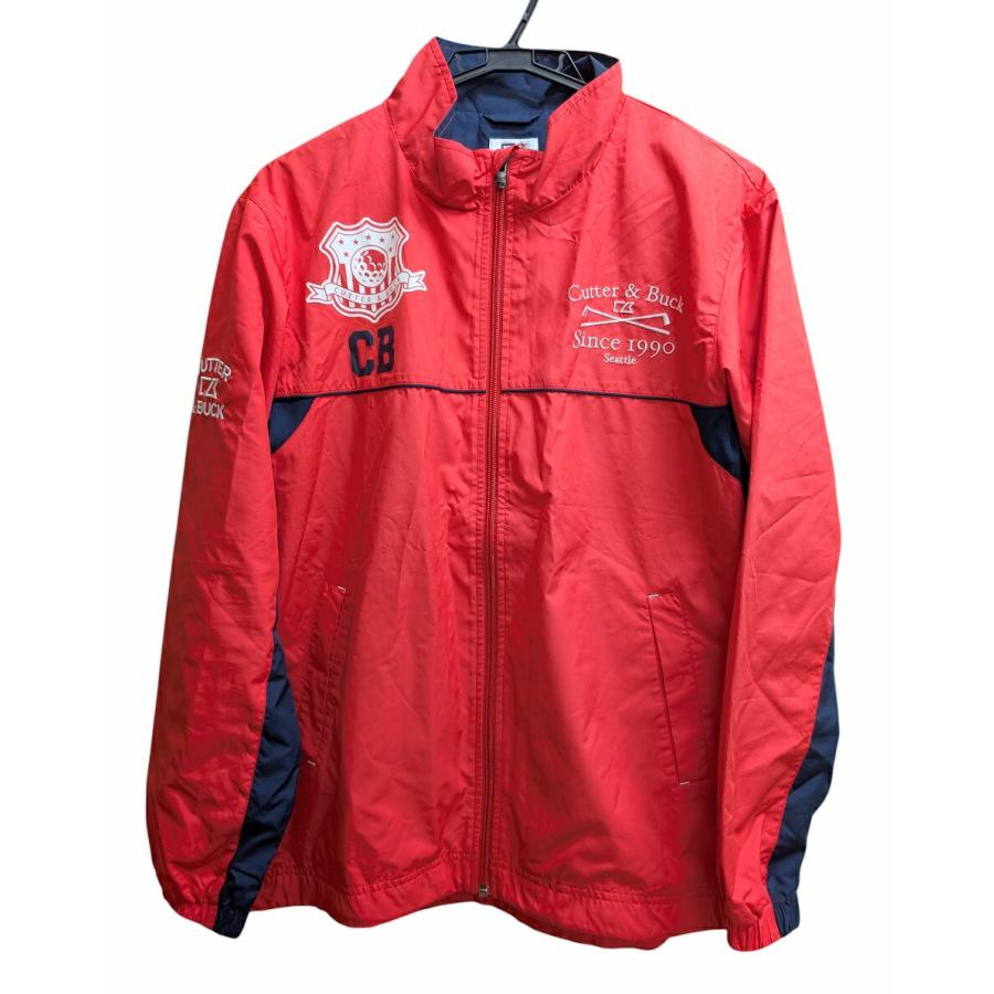 新品未使用 カッターアンドバック◆ゴルフ 撥水 ナイロン ジャケット パンツ M CUTTER&BUCK（カッターアンドバック） ロゴ 撥水 ブルゾン ジャケット