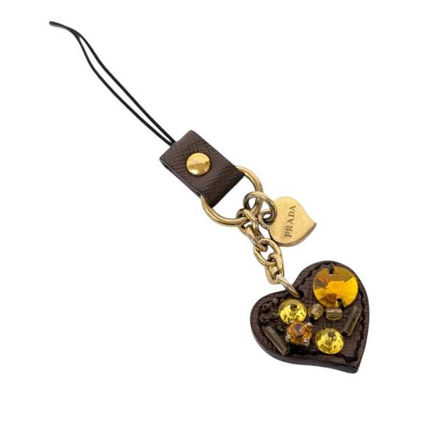 PRADA（プラダ） 携帯ストラップ キーホルダー ストラップ レザー