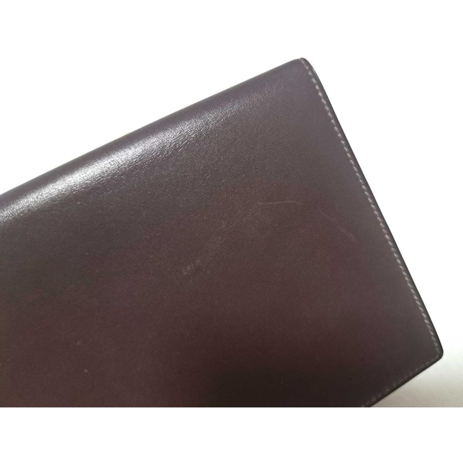 HERMES エルメス 二つ折り 長札入れ 長財布 長札入 茶色 レザー HERMES エルメス 二つ折り 長札入れ 長財布 長札入 茶色 レザー
