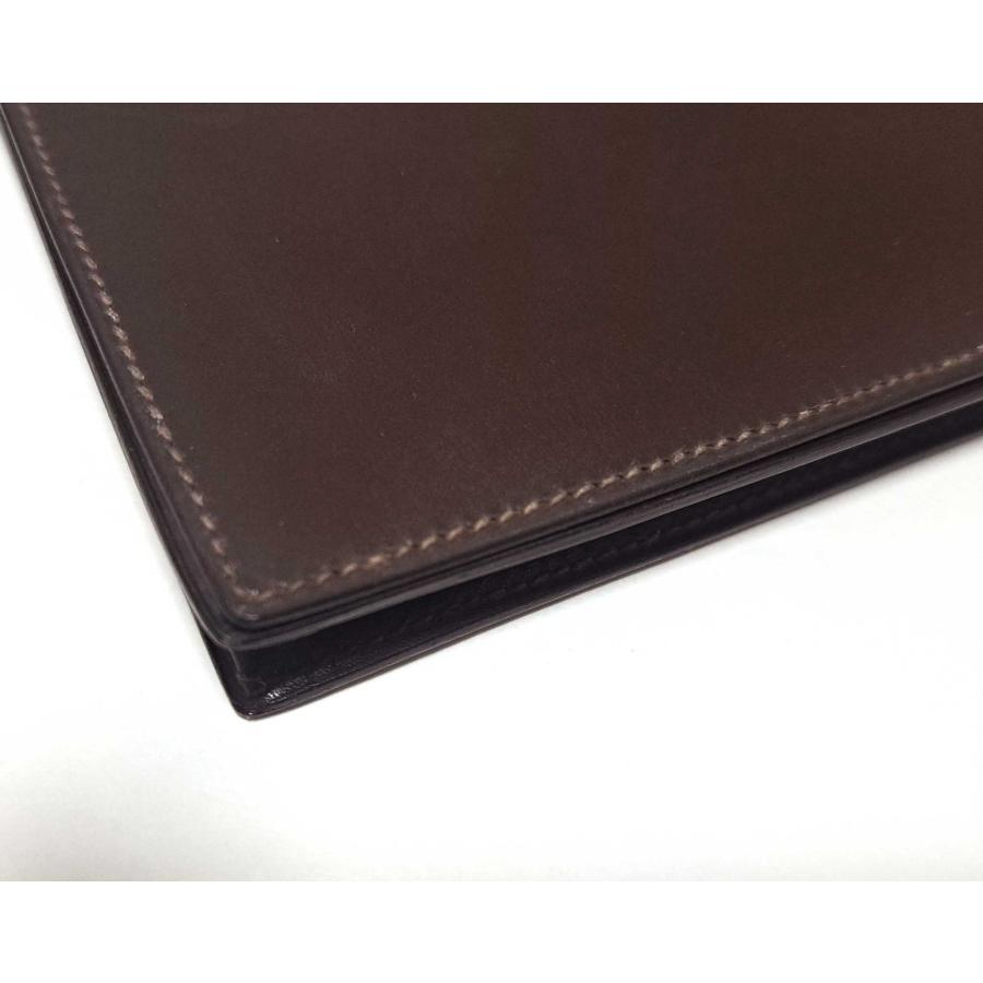 HERMES エルメス 二つ折り 長札入れ 長財布 長札入 茶色 レザー HERMES エルメス 二つ折り 長札入れ 長財布 長札入 茶色 レザー