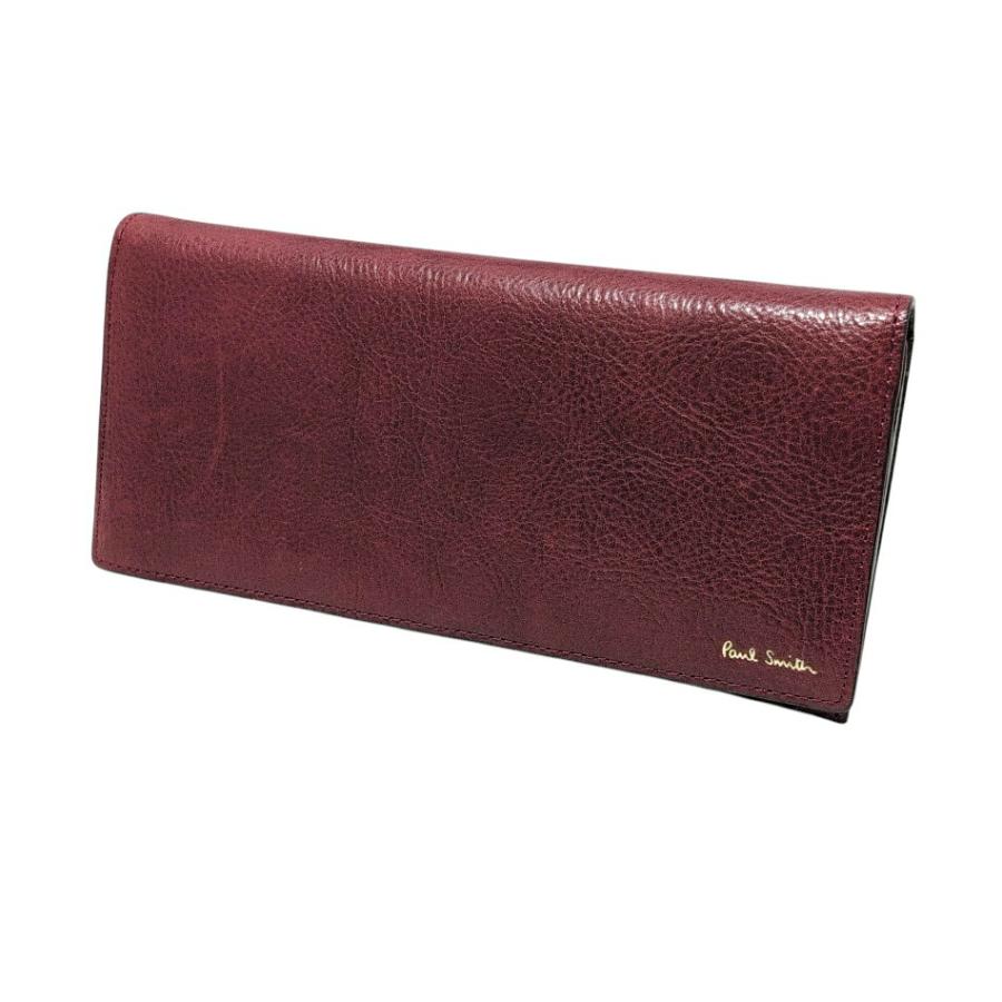 Paul Smith（ポール・スミス） 未使用 長財布 レザー レッド ボルドー