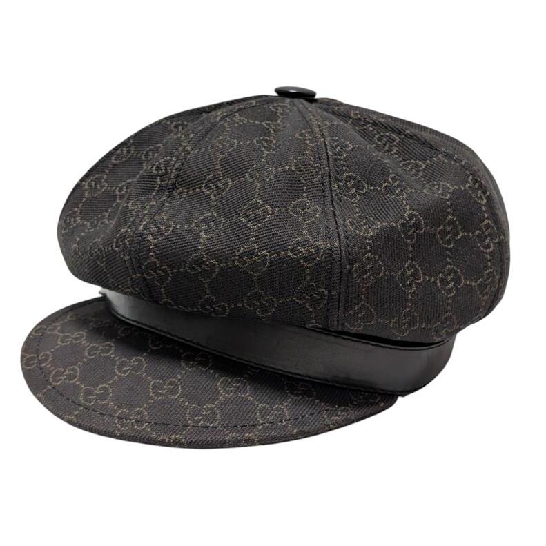 GUCCI（グッチ） 帽子 キャスケット GGキャンバス 102668 レザー