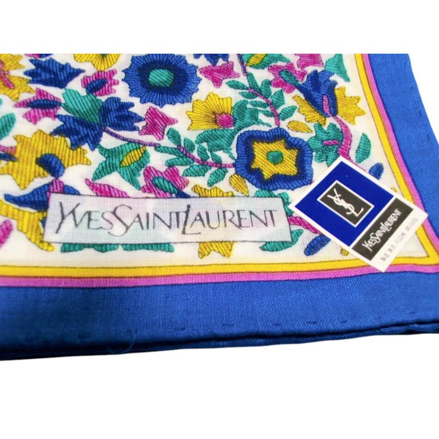 Yves Saint Laurent（イヴ・サンローラン） 未使用 ハンカチ 綿 100