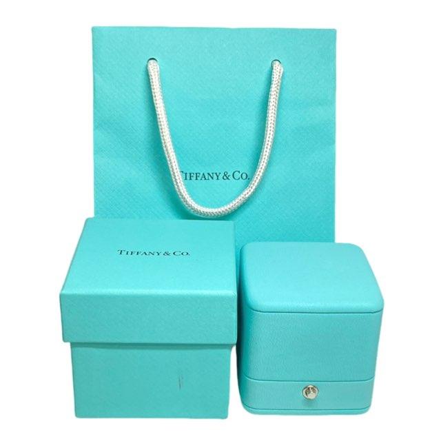 TIFFANY & Co. ティファニー リング 指輪 箱 保存袋付き TIFFANY&Co.（ティファニー） リング用 リングケース Wリングケース 2