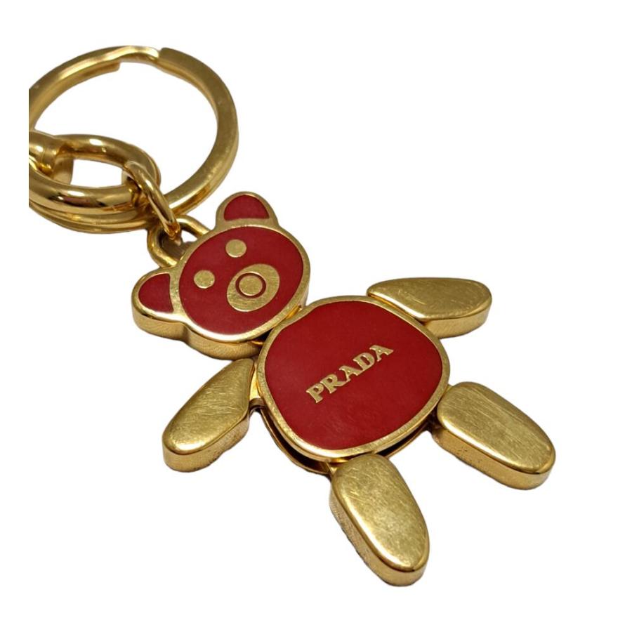 PRADA プラダ ベア キーホルダー くま キーリング メタル PRADA プラダ ベア キーホルダー くま キーリング メタル