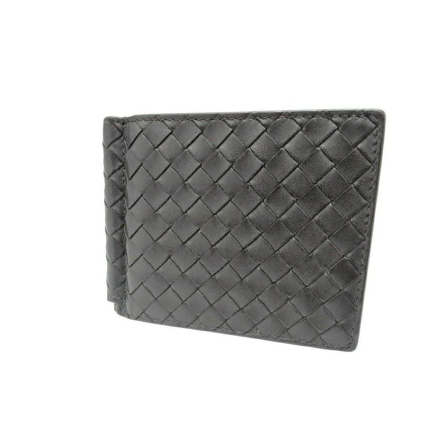 美品 ボッテガヴェネタ イントレチャート マネークリップ 財布 札入れ カード BOTTEGA VENETA（ボッテガ・ヴェネタ） イントレチャート 財布 レザー