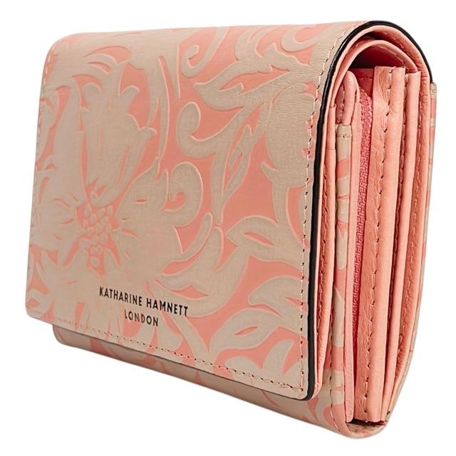 KATHARINE HAMNETT（キャサリンハムネット） 未使用 財布 型押し 花柄