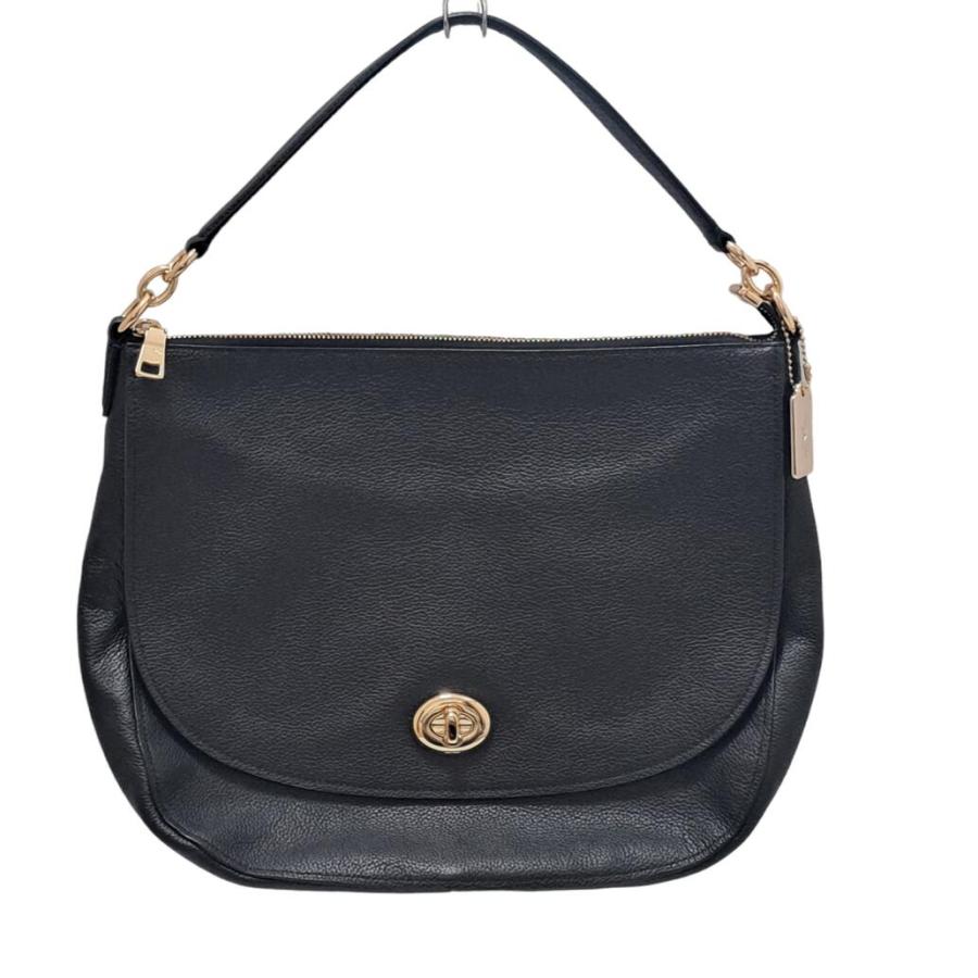 COACH コーチ F27971 ロゴ ショルダーバッグ レザー レディース 中古 