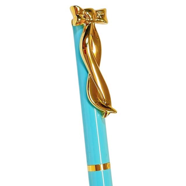 TIFFANY&Co. Tiffany&Co. ティファニー ボールペン リボン 水色 TIFFANY&Co. Tiffany&Co. ティファニー ボールペン リボン 水色