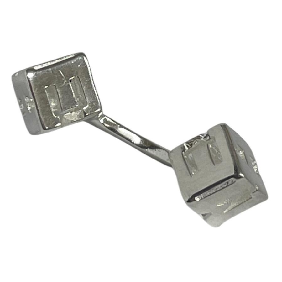 HERMES エルメス カフス SV925 ロゴ キューブ シルバー HERMES エルメス カフス SV925 ロゴ キューブ シルバー