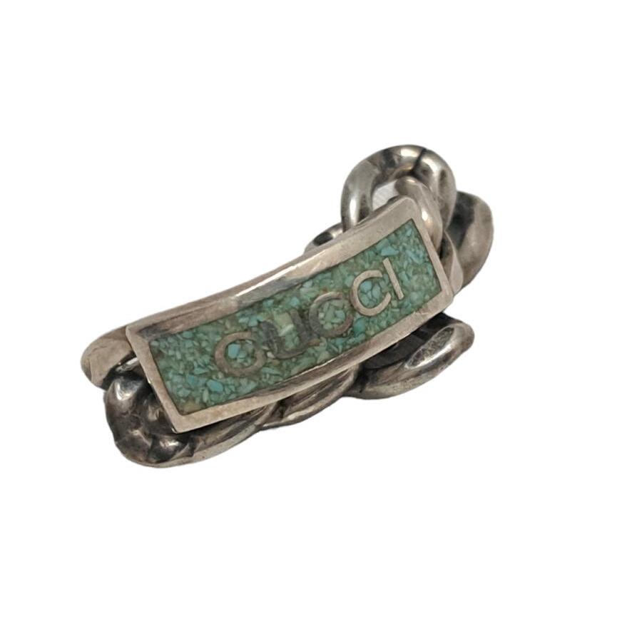 GUCCI グッチ 指輪 チェーンリング SV925 ロゴエナメルリング GUCCI グッチ 指輪 チェーンリング SV925 ロゴエナメルリング