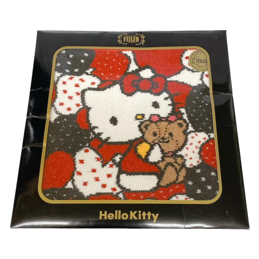 feiler（フェイラー） 未使用 箱付 ミニタオル ハンカチタオル キティ