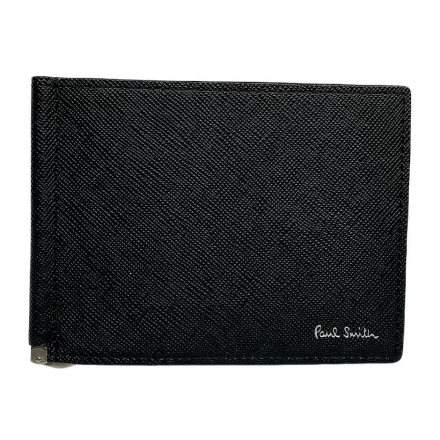 Paul Smith（ポール・スミス） マネークリップ ブラック 黒 型押し