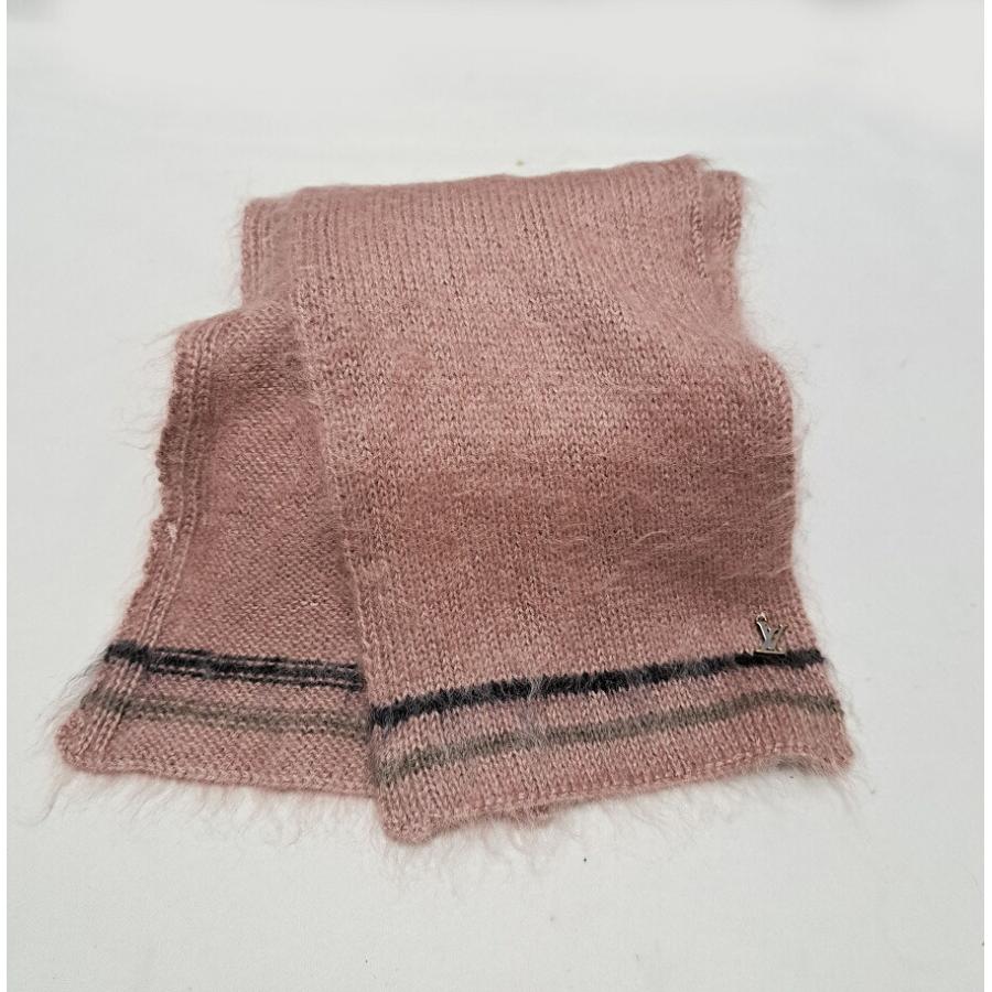 む  LOUIS VUITTON マフラー ピンク LOUIS VUITTON（マフラー/ショール ・ ピンク/桃色系）のフリマ