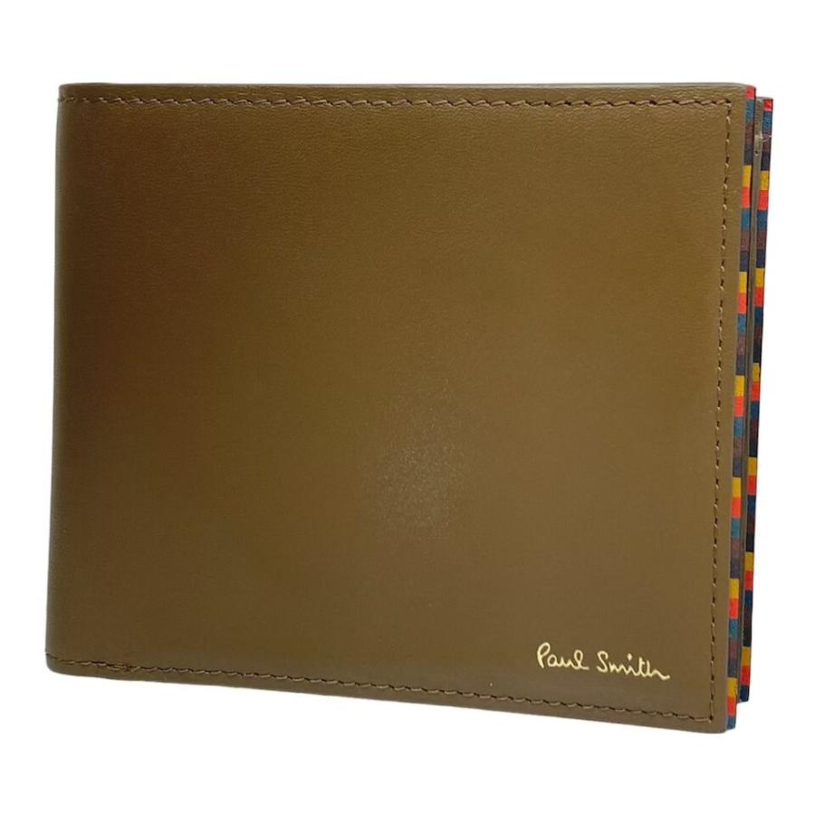 Paul Smith（ポール・スミス） 未使用 財布 二つ折り レザー ブラウン