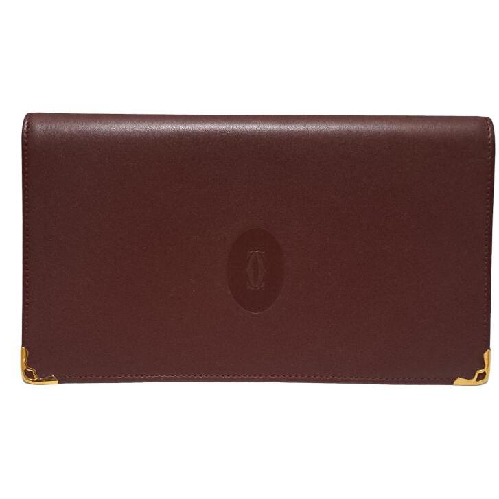 Cartier（カルティエ） 新品同様 マスト 財布 がま口 ボルドー