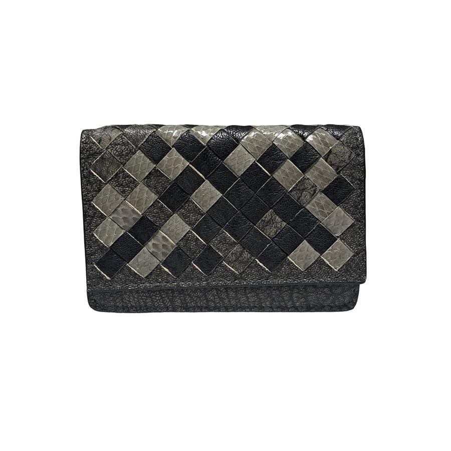 希少 美品 BOTTEGA VENETA パイソン イントレ チャート 名刺入れ 希少 美品 BOTTEGA VENETA パイソン イントレ チャート 名刺入れ 希少