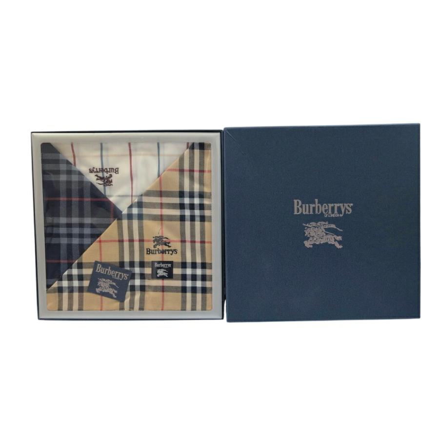 (未使用)Burberryハンカチ15枚セット BURBERRY（バーバリー） 未使用 ハンカチ ネイビー ベージュ ホワイト