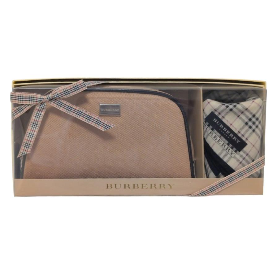 BURBERRY（バーバリー） 未使用 ポーチ ハンカチ セット キャンバス