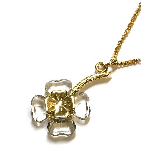 SWAROVSKI（スワロフスキー） クローバー ペンダント GP ゴールド