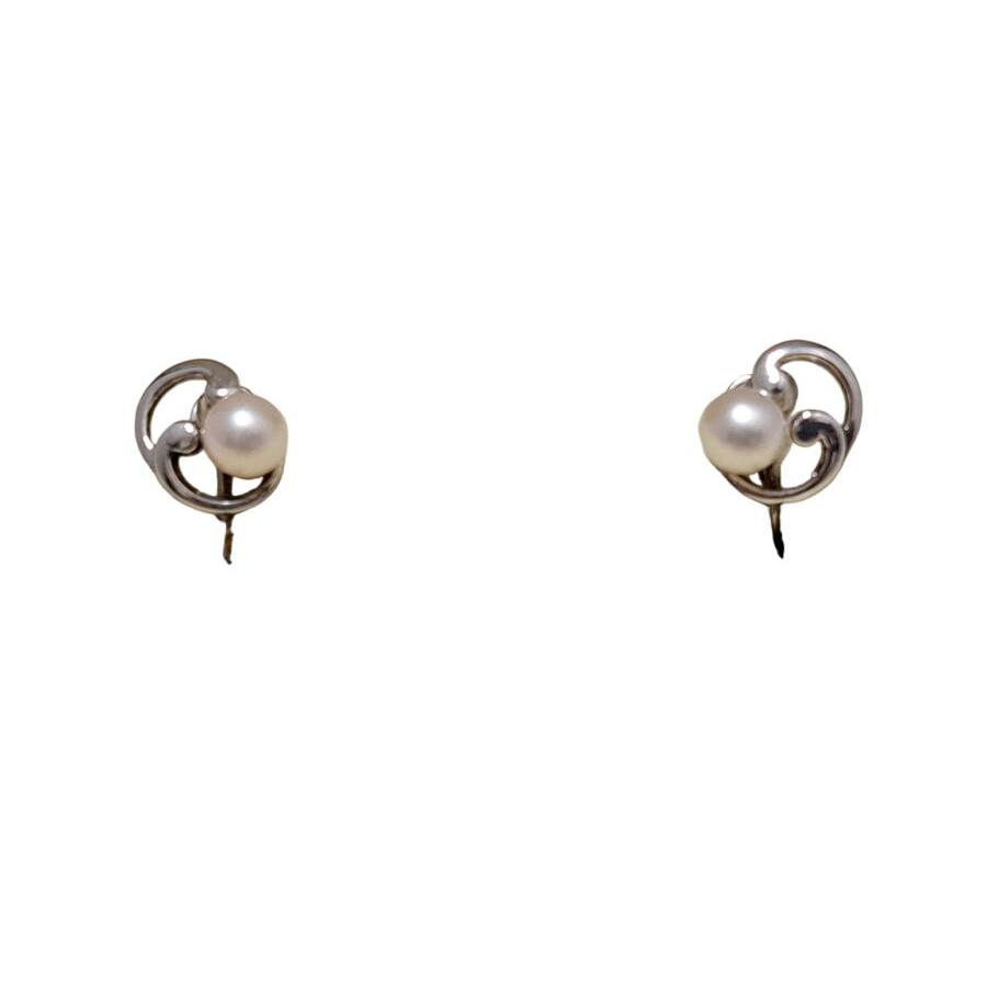 MIKIMOTO（ミキモト） イヤリング パール 6mm シルバー 真珠 アコヤ